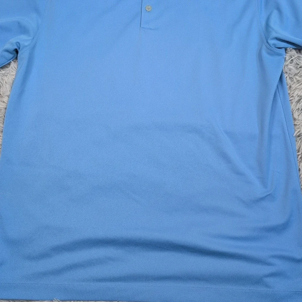 Nike Shirt Mens L Blue Golf Polo‎ Dri Fit Casual Comfort Preppy Athletic